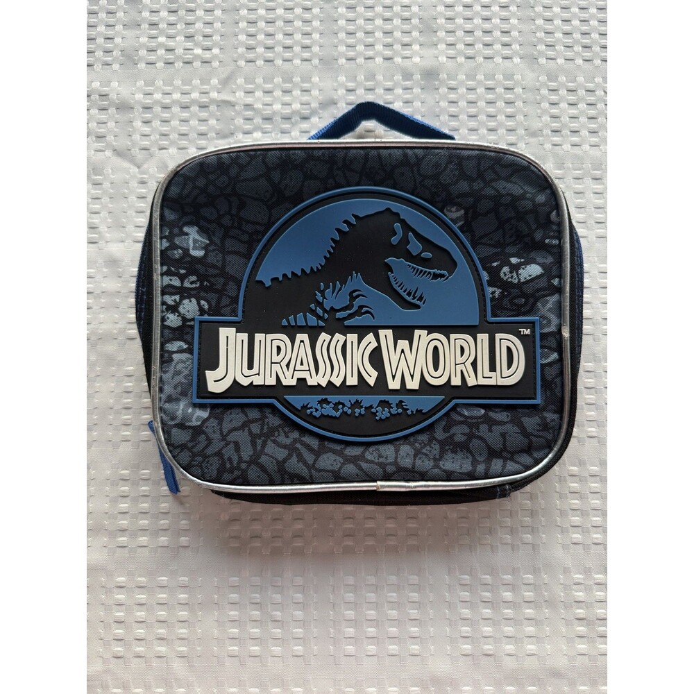 Jurassic World Children's Thermal Lunch Tray 3D Logo Excellent Condition